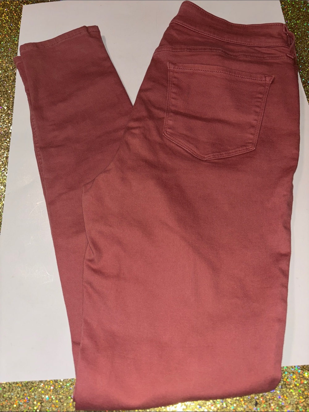 Women's Rust Pink Skinny Pants